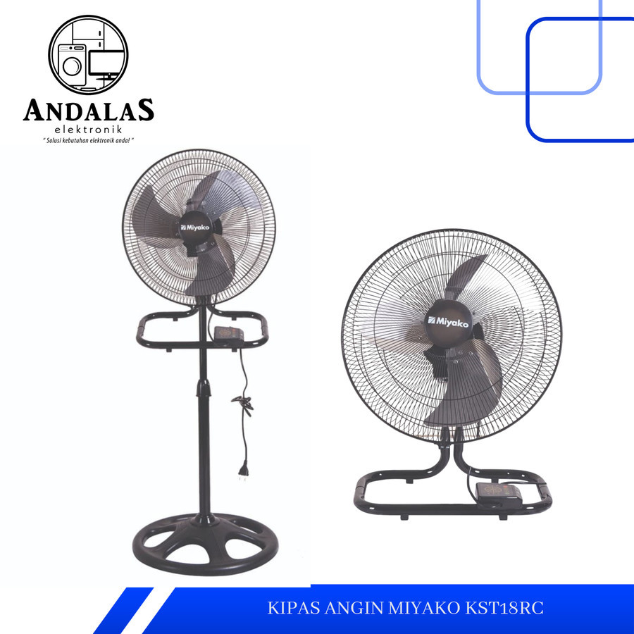 MIYAKO Kipas Angin Besi KST 18 RC remote control fan miyako