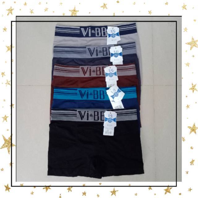 Celana Boxer Pria Vi BB //Celana Dalam Boxer Pria