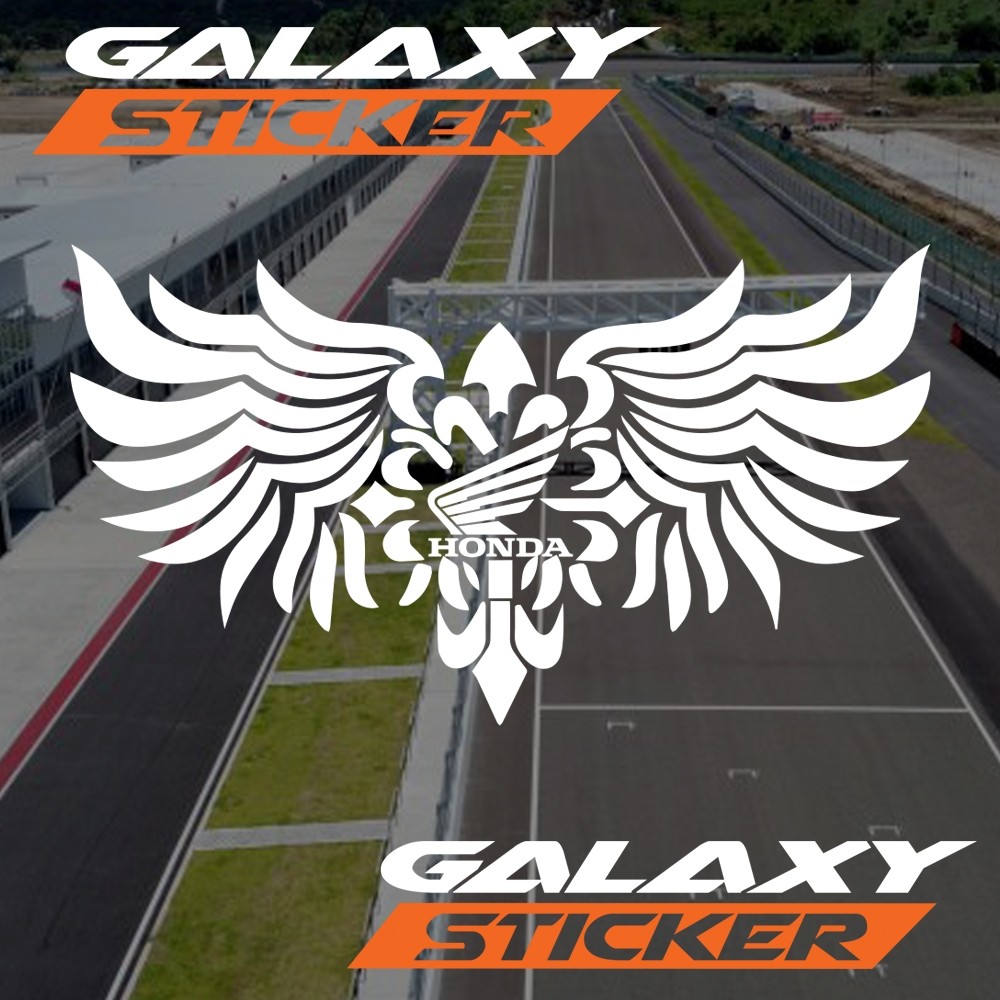 Cutting Sticker Variasi Motor Sayap Honda .Stiker Logo Sayap Honda