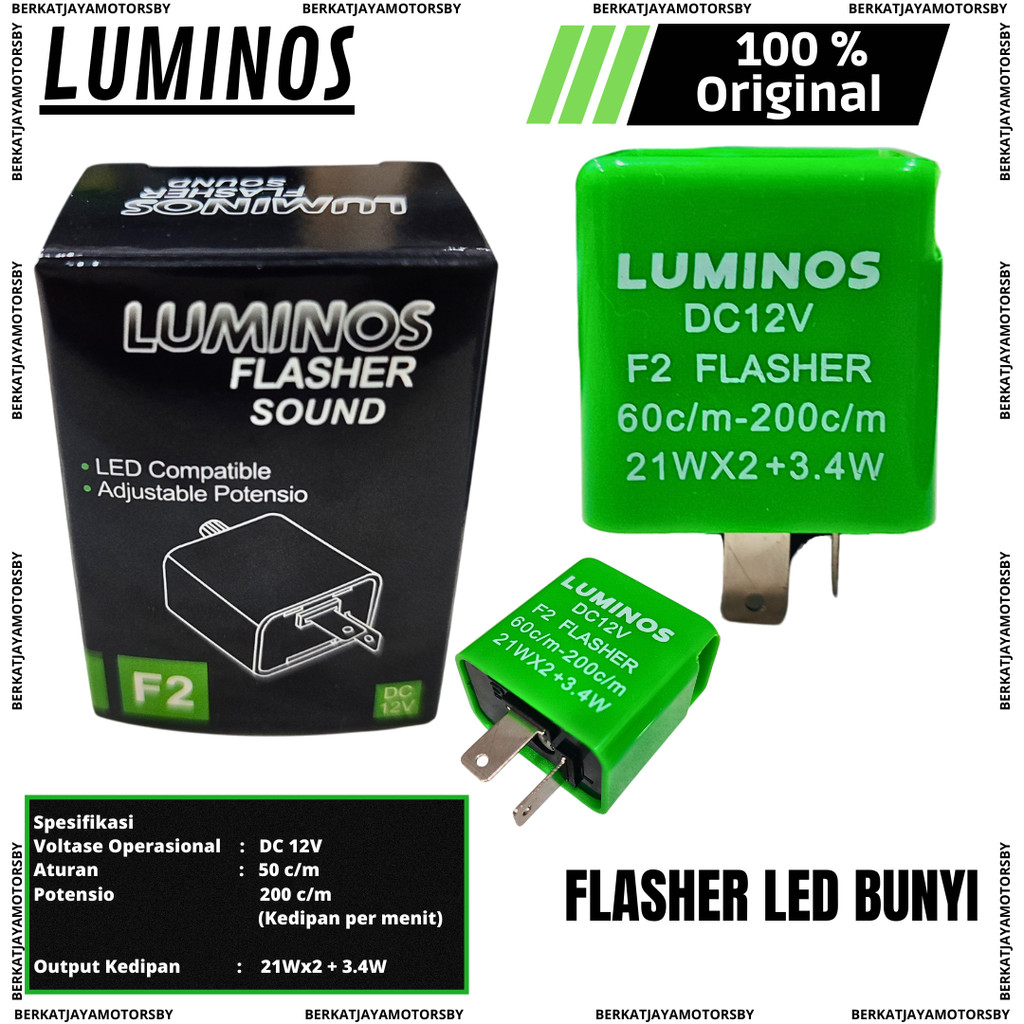 FLASER SEN FLASHER SEIN LED STELAN LUAR DAN BUNYI LUMINOS 12 VOLT ORIGINAL