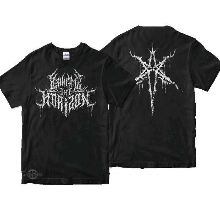 kaos BRING ME THE HORIZON Metal logo Premium tshirt bmth kaos band bmth sempiternal deathcore