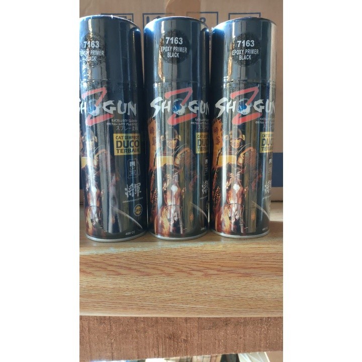 cat spray pilok pilox shogunz epoxy primer black 7163 epoxy hitam dasar hitam