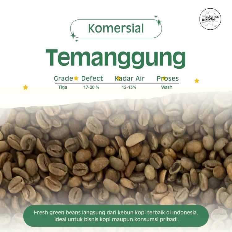 greenbean  biji kopi Arabika Temanggung - Komersial - 1kg