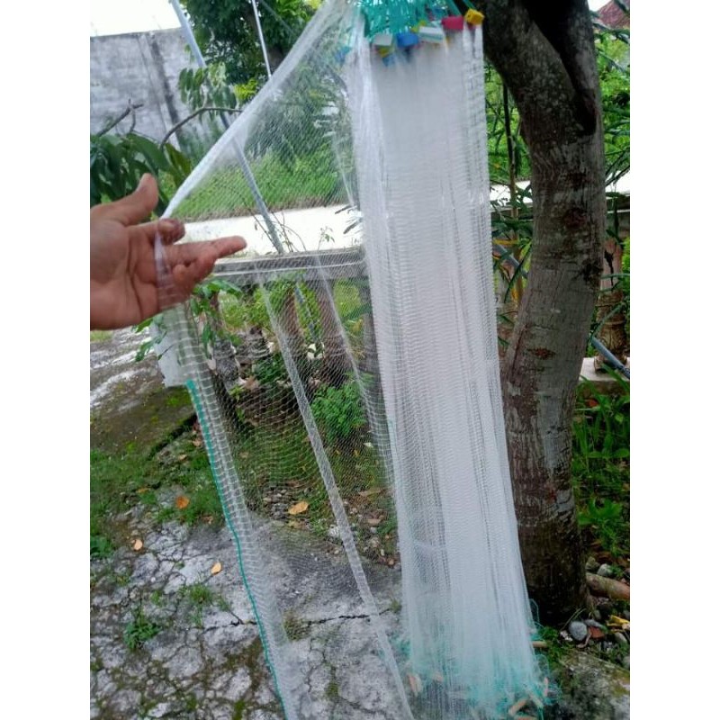 Jaring ikan setengah siap pakai inc 012 wader pari atau ikan kecil