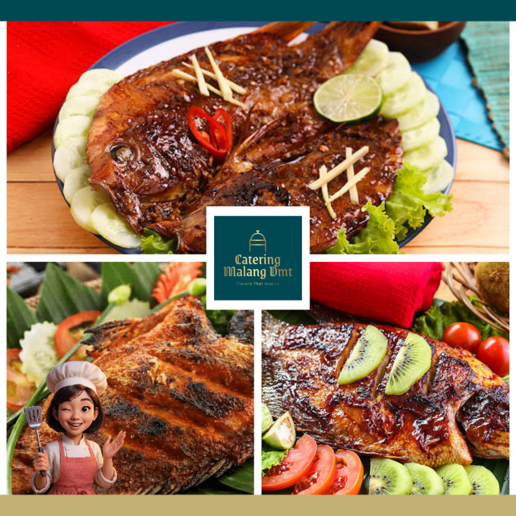 Aneka Ikan Bakar Catering Malang DMT Kakap/Bawal/Kembung/Gurami/Kerapu