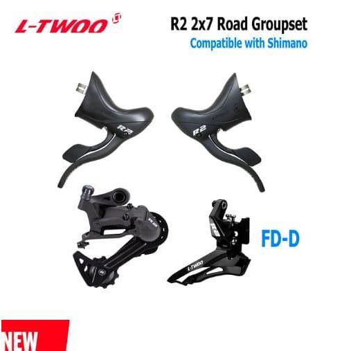 MINI GROUPSET SHIFTER FD RD LTWOO R2 2 X 7 - 14 SPEED - DROPBAR BALAP ROAD