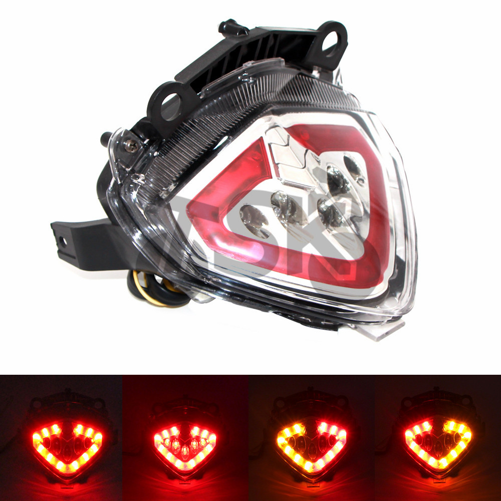 For HONDA CB 500 X/R/F CB500X CBR500R CB500F 2013 2014 2015 Motorcycle Integrated LED Tail Light Tur