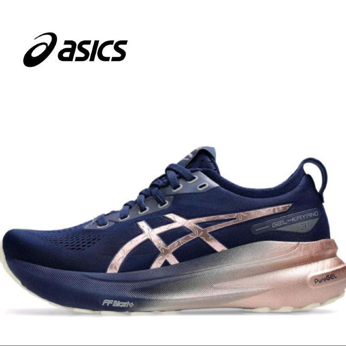 Sepatu Lari Pria Asics Gel-Kayano 31 Platinum Blue Expanse Shoes Running Mens