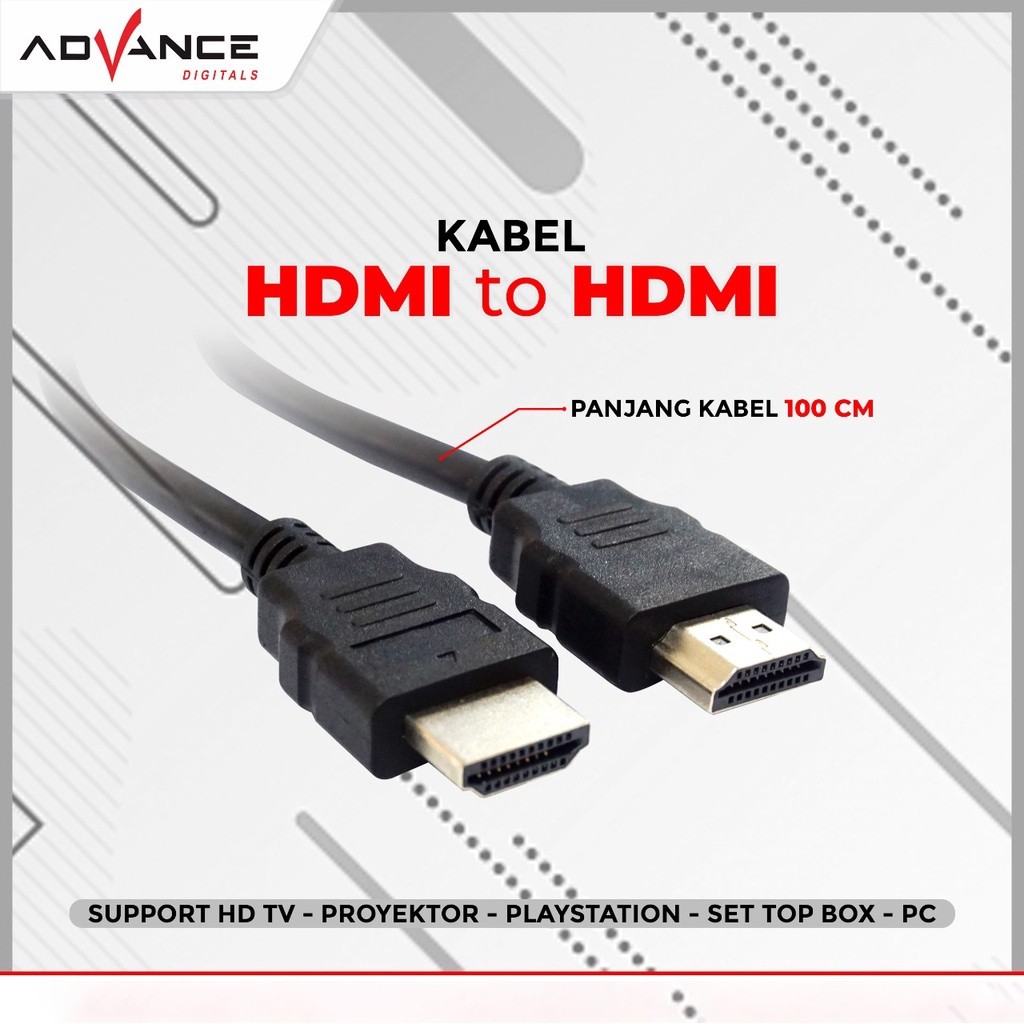 Kabel HDMI colokan usb Full HD 1080P 1M bisa ke TV dan set top box