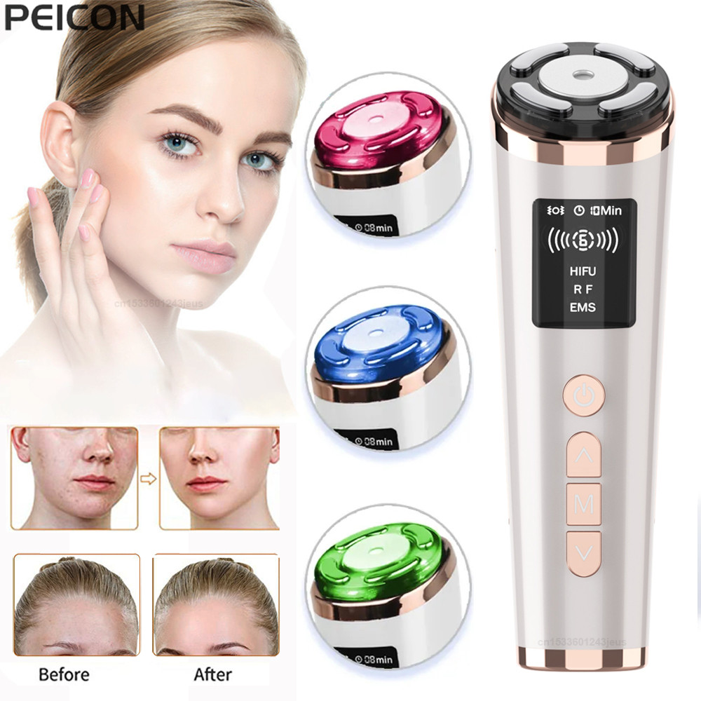HIFU Face Lifting Facial Massager Mini HIFU Face Lifting Machine Facial Microcurrent Skin Rejuvenati