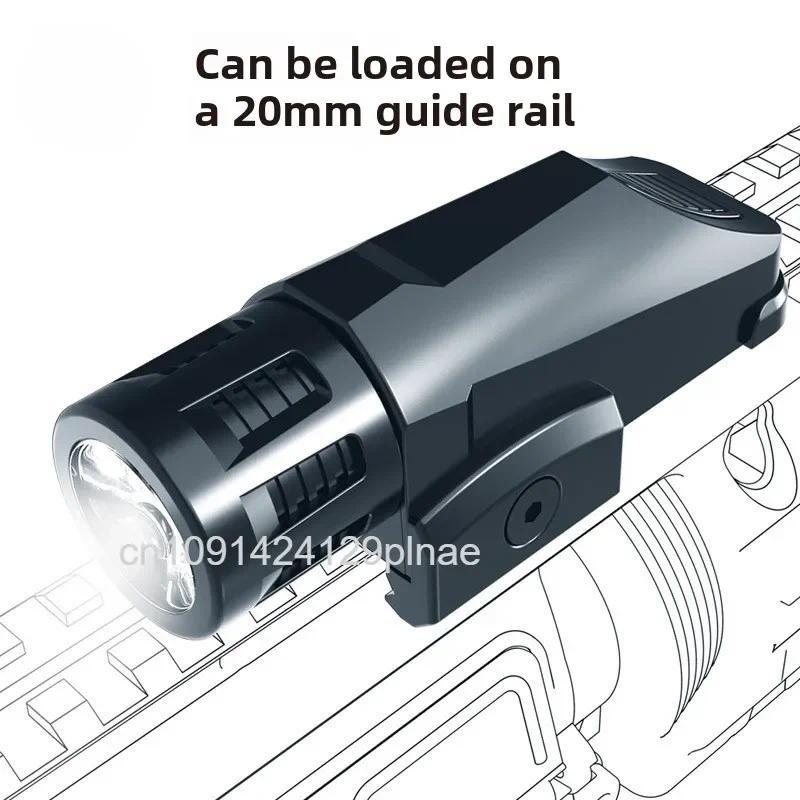W*apon Gun Light FlashlightFor M416/M1911/ G-lock G18 Airsoft Pistol Rifle Fit 20mm Rail Hunting Fla