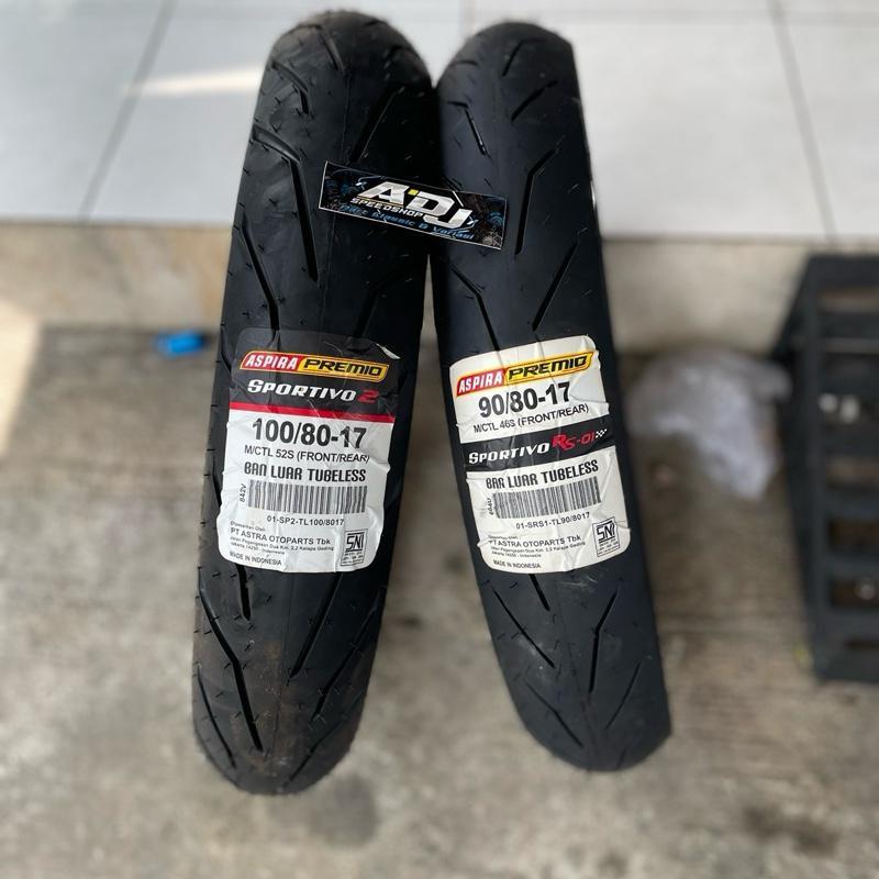 (1pcs) BAN LUAR ASPIRA PREMIO RS 01 sportivo 2 RING 17 90/80 100/80 110/70 120/70 TUBLLES RING 17