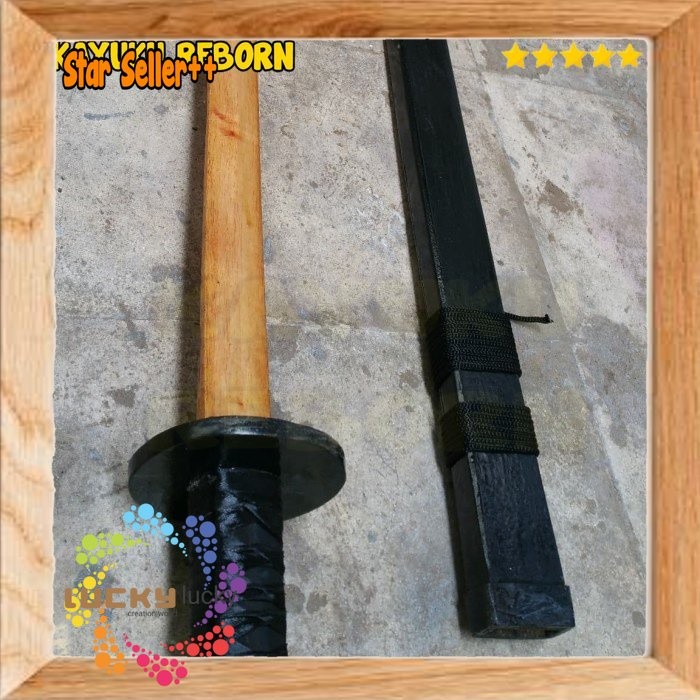 samurai katana bokken hitam|| wooden katana bokken One
