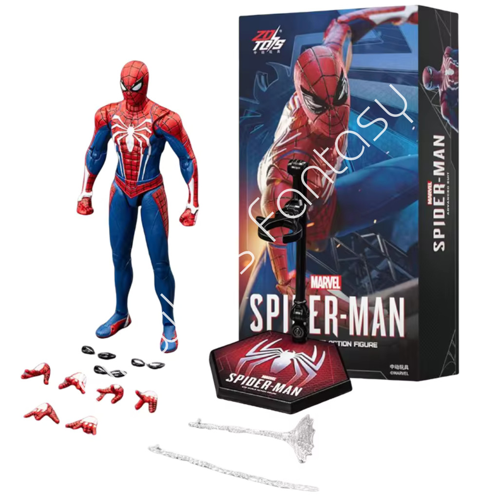 ZD Toys Spiderman Advanced Suit Peter Parker PS4 Original Spider-Man 2 Game ZDToys Collections Actio