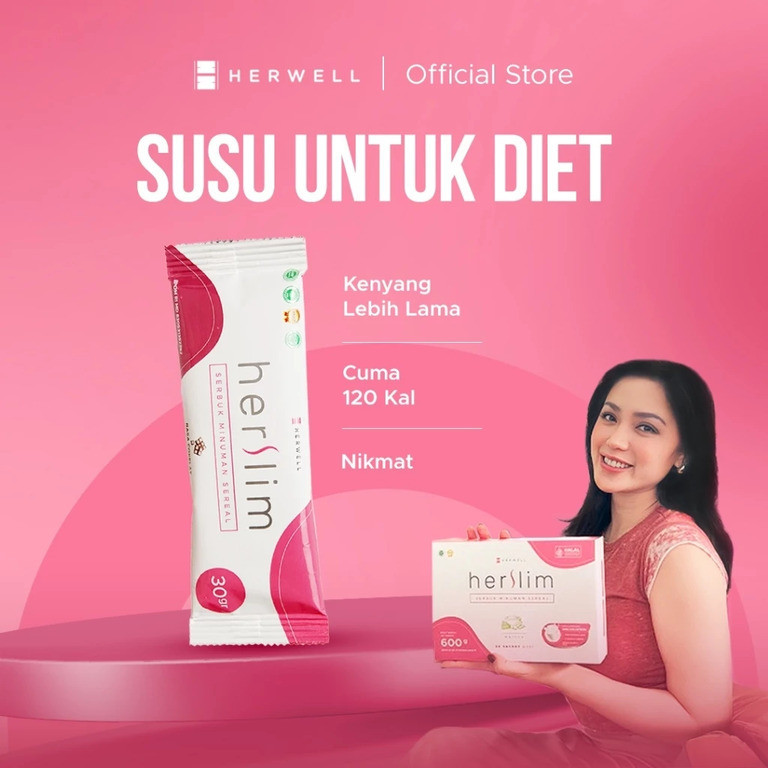 DIET SEHAT - 1 Sachet HERSLIM COKLAT Porsi Meal Replacement