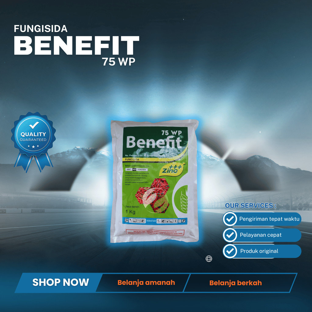 Benefit 1 Kg  fungisida bahan aktif propineb formulasi lembut