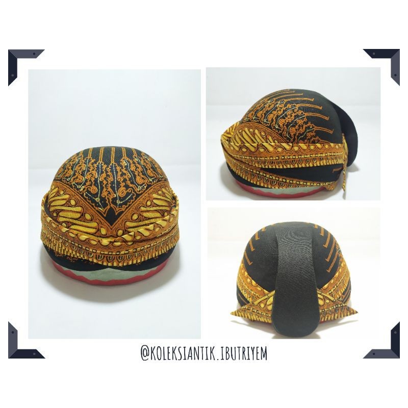 Blangkon Solo Ksatrian Alusan Batik Printing