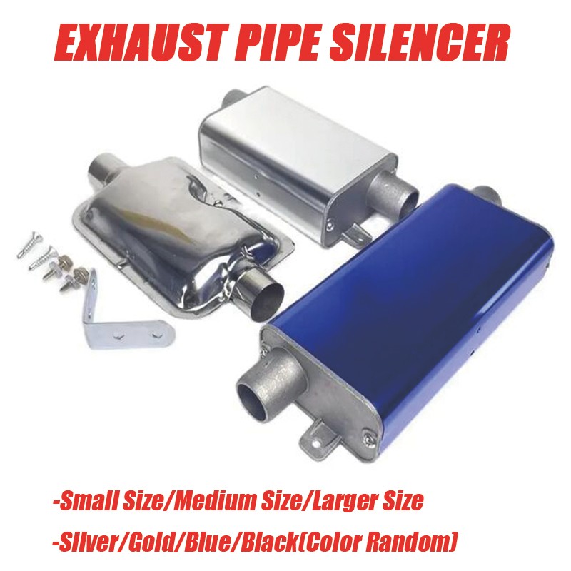 Peredam Suara Knalpot 24mm, Pipa Knalpot Pemanas Parkir Diesel Berbentuk S, Bahan Aluminium Alloy Uk