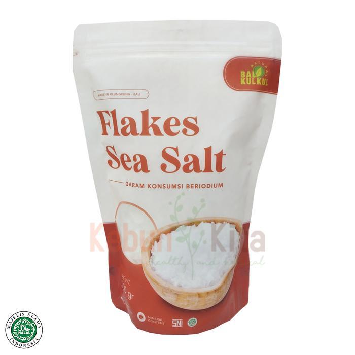 Natural Bali Kulkul Flakes Sea Salt 500 Gr ( Garam Laut Kasar )