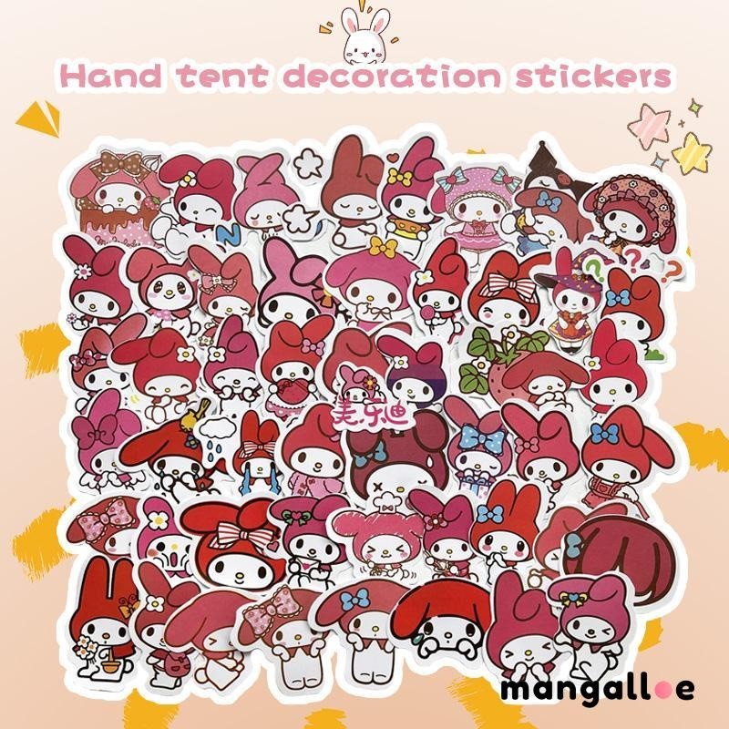 COD Stiker Lucu Sanrio 50 pcs/Stiker Motif Kartun Korea Lucu Anti Air /Dekorasi Handbook Scrapbook D