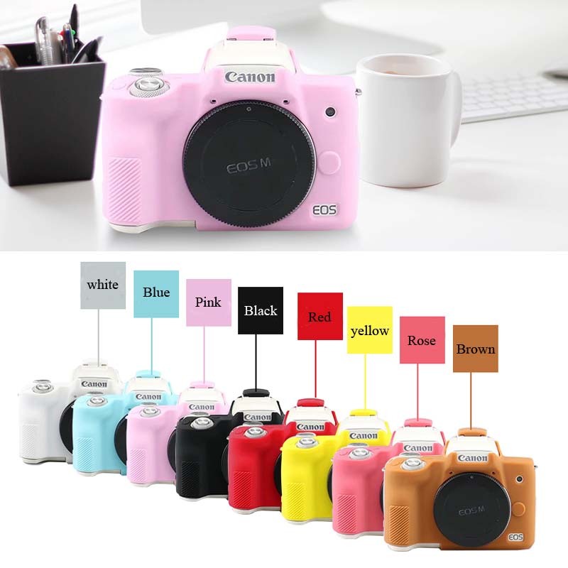Pelindung Karet Silikon Lembut untuk Canon EOS M50 M50 II