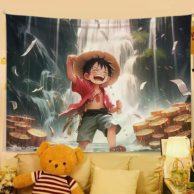 (Pengiriman dari Jakarta) Studio kain latar belakang selebriti Luffy-Internet siaran langsung asrama