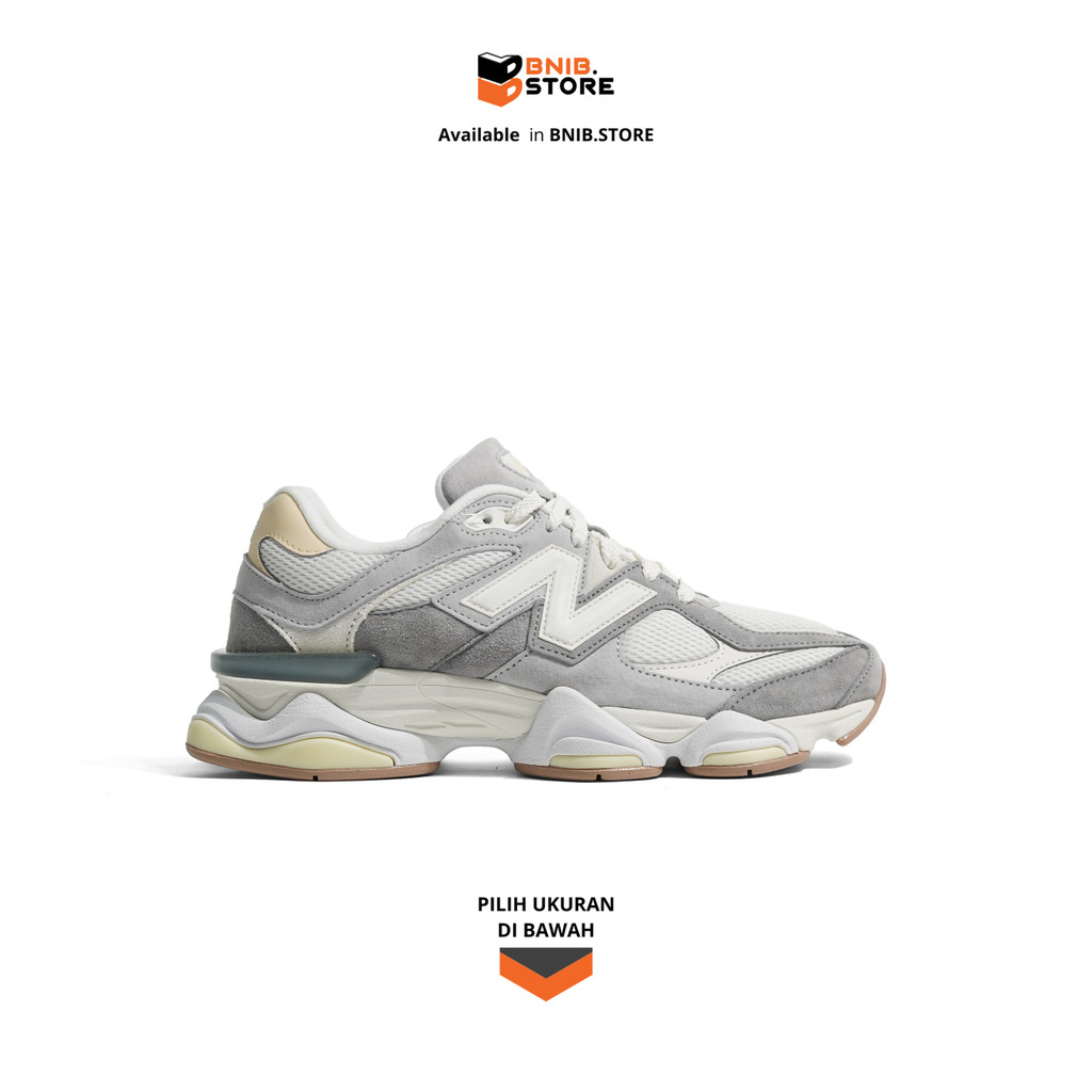 Sepatu Sneakers Pria NB 9060 Slate Grey Calcium Original
