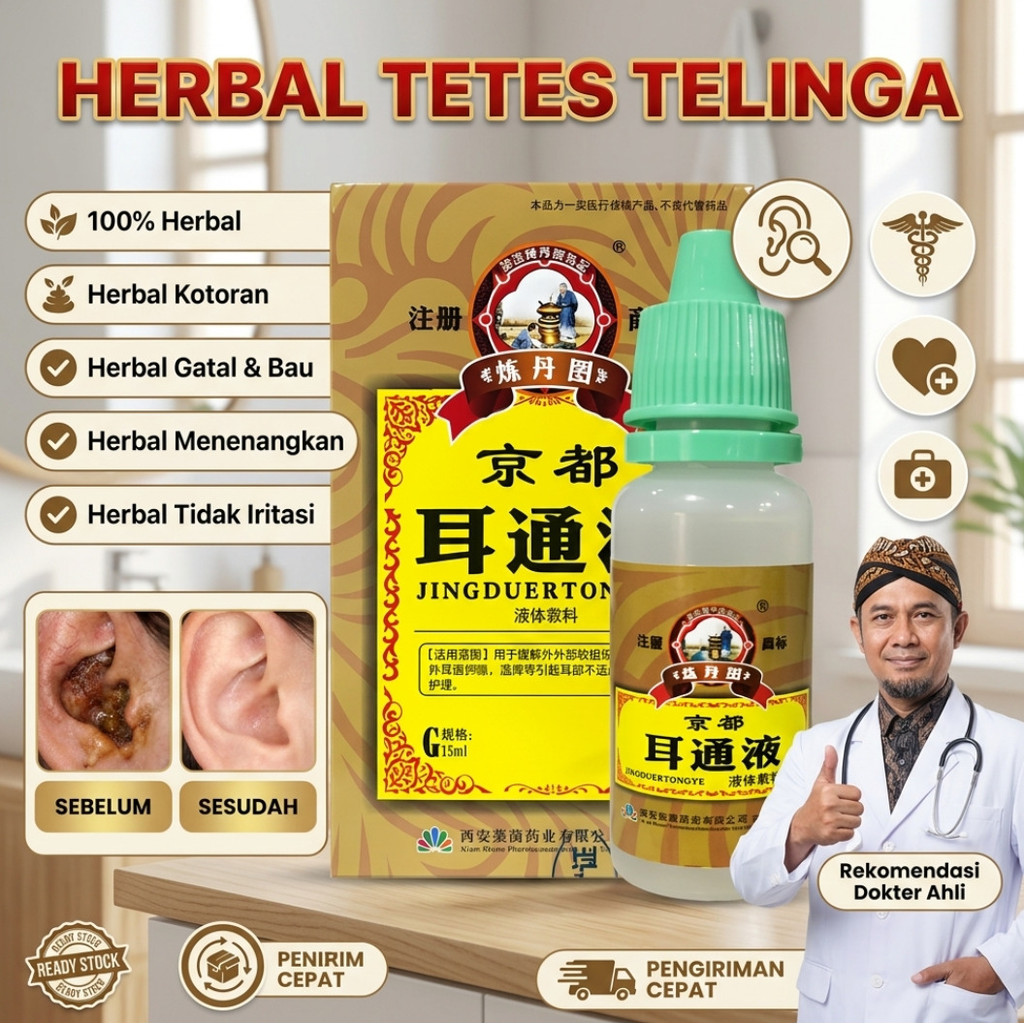 [COD]Obat Tetes Telinga Herbal/Tetes Telinga Herbal Alami Untuk Perawatan Sehari Hari Tetes Telinga/
