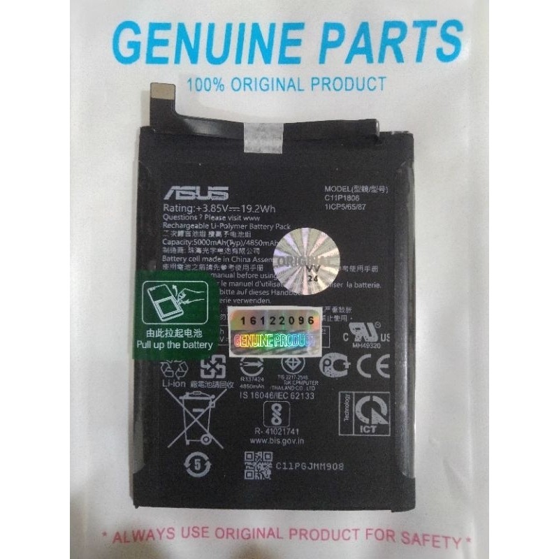 Asus C11P1806 Original 100% GENUINE Battery Batre Baterai Asus Zenfone 6 2019 Zenfone 6Z ZS630KL
