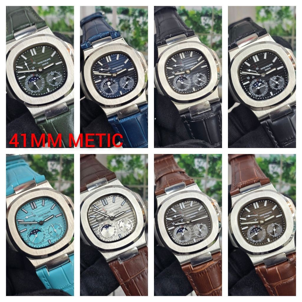 promo Jam tangan Automatic Power Reserve PP 5712 MoonPhase Leather strap