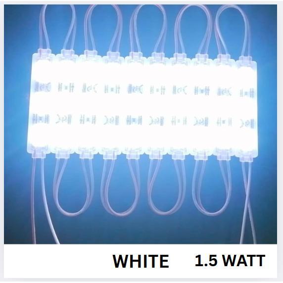 Lampu Led Modul Samsung Saso Tipe 6617  Dc 12V 3 Mata SMD 5630 IP 68 (Neon Box) - Putih
