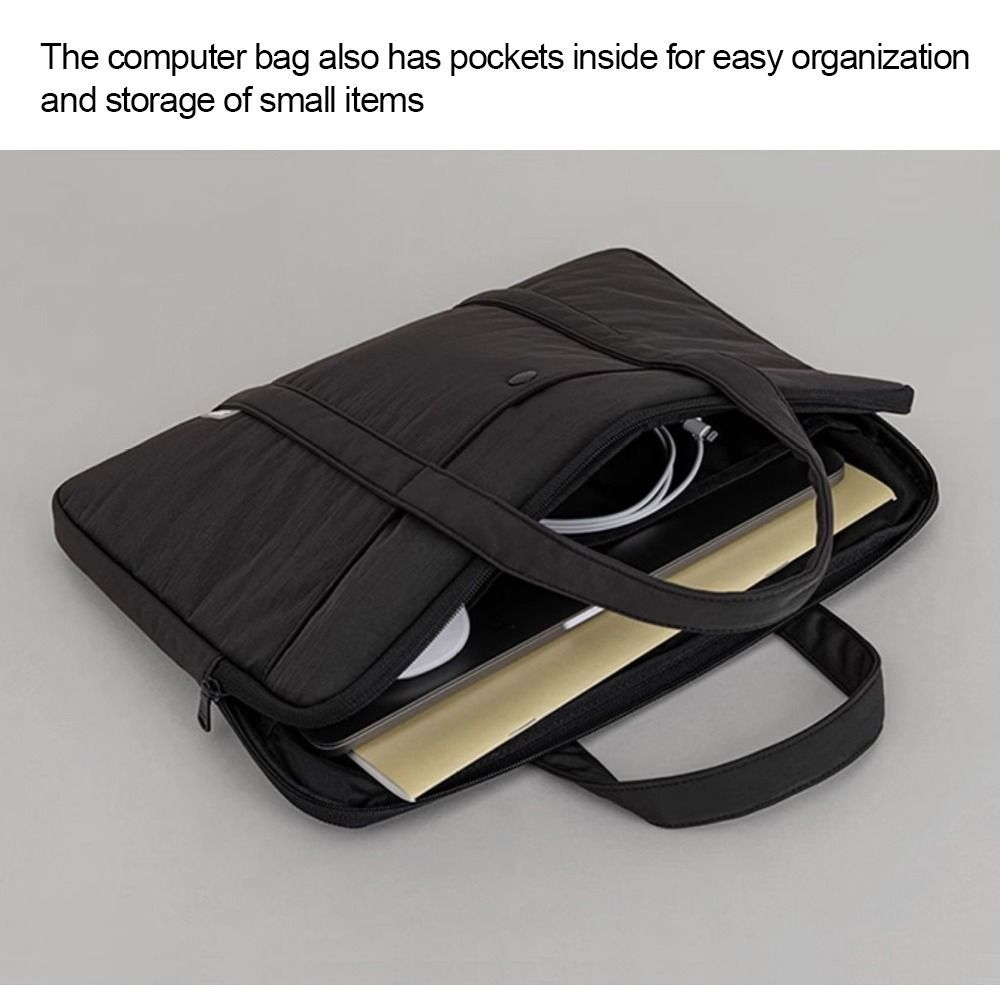 Portable 15-16in Laptop Tote Bag Large Capacity Shockproof Laptop Sleeve Bag Lightweight Waterproof 