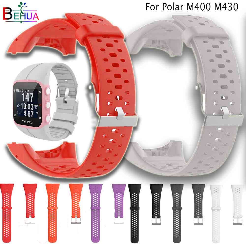 New WatchBand For Polar M430 M400 GPS Sport Silicone Smart Watch Wristband strap Replacement colorfu