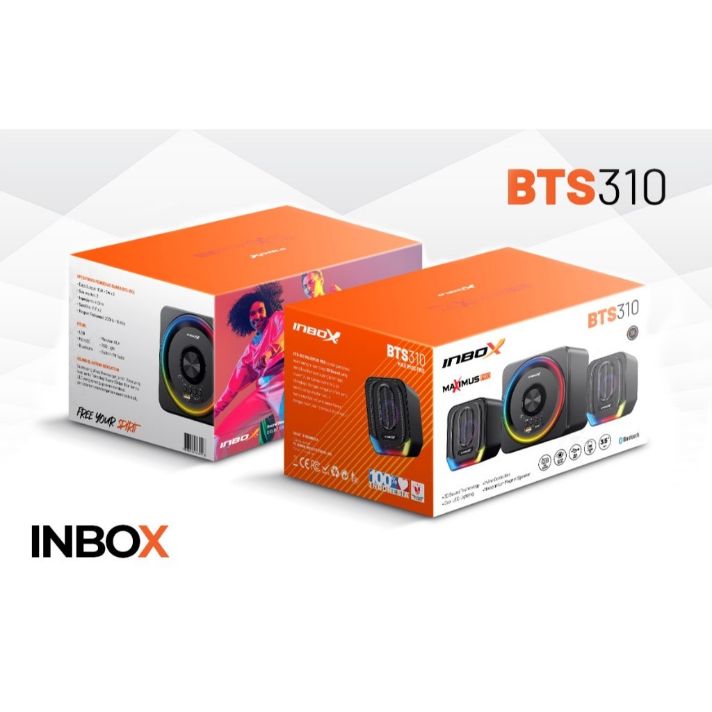 KISONLI X INBOX Speaker Subwoofer 2.1 INBOX BTS310 Subwoofer Speaker aktif