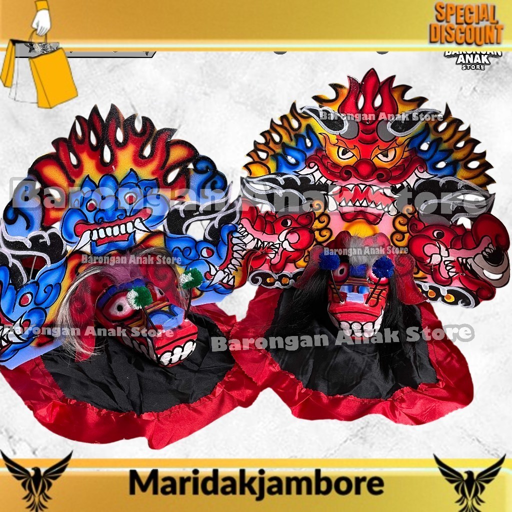anak-anak hobby Barongan Anak Store Caplokan Kapsul Anak-anak Bahan Kayu Jamang Talang Mj barongan