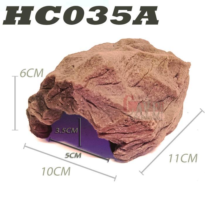 HC035 HIDING CAVE GOA TEMPAT SEMBUNYI GOA RUMAH REPTILE BABY GECKO TARANTULA KELOMANG KALAJENGKING H