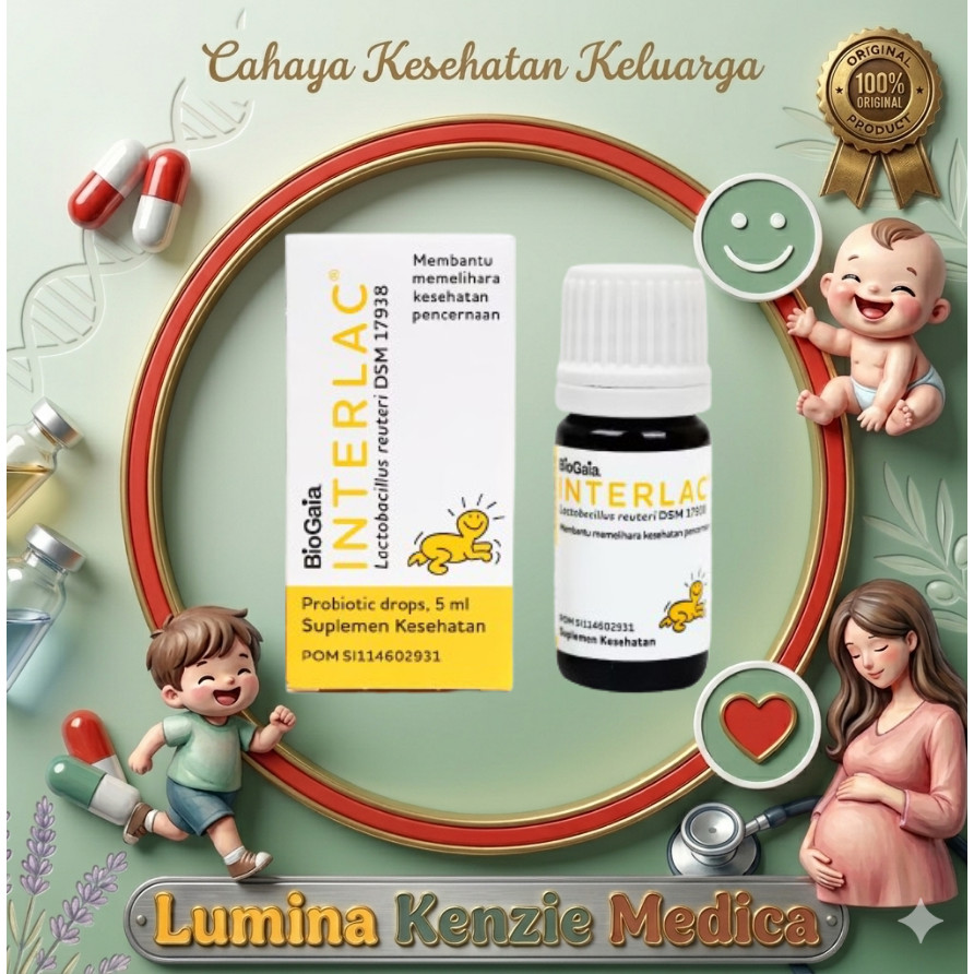 Interlac Drops - Probiotik Untuk Pencernaan Bayi Dari New Born