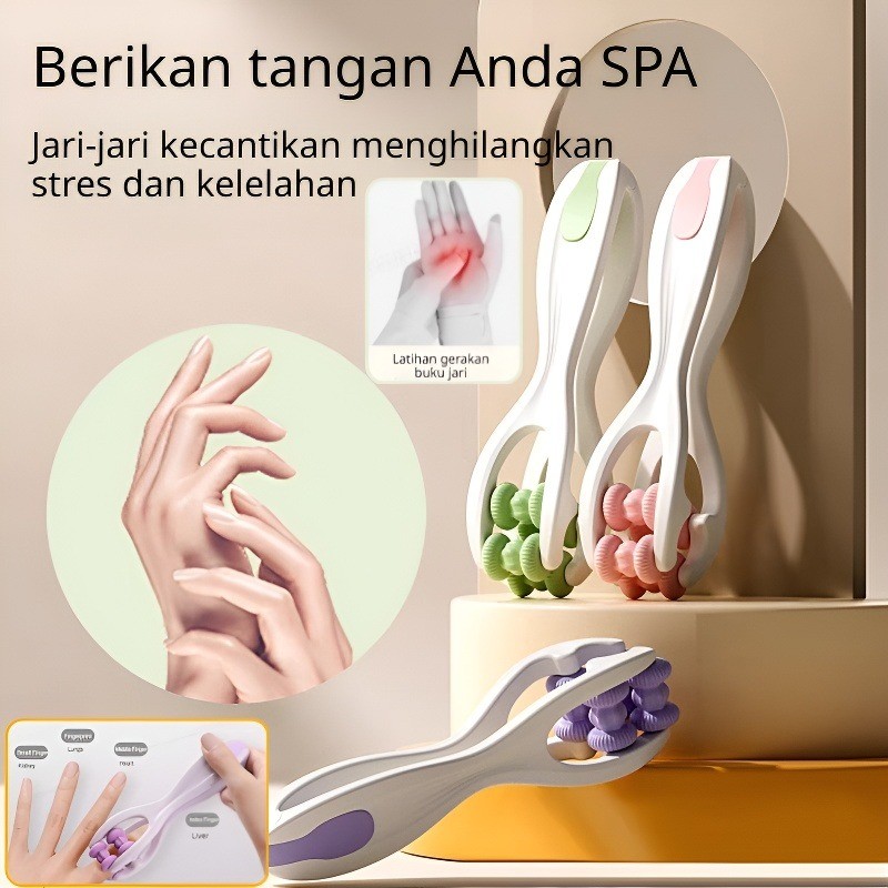 [Alat Pijat Jari dan Telapak Tangan untuk Mengatasi Nyeri dan Kekakuan] Pijat Jari Tangan Akupresur 