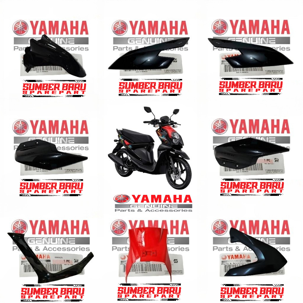 COVER BODY HALUS X-RIDE XRIDE 125 HITAM ORIGINAL YAMAHA