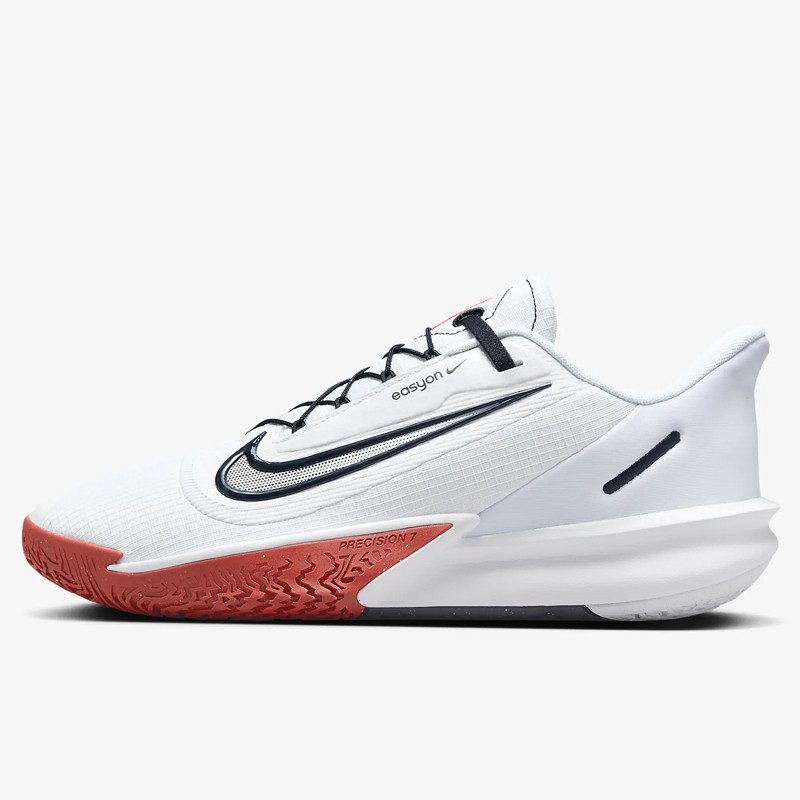 Sepatu Basket Nike Precision 7 Easyon White Original Fn0324-100