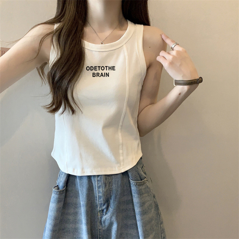 Rompi Wanita, Ukuran Besar, Melangsingkan, Atasan Pendek Tanpa Lengan