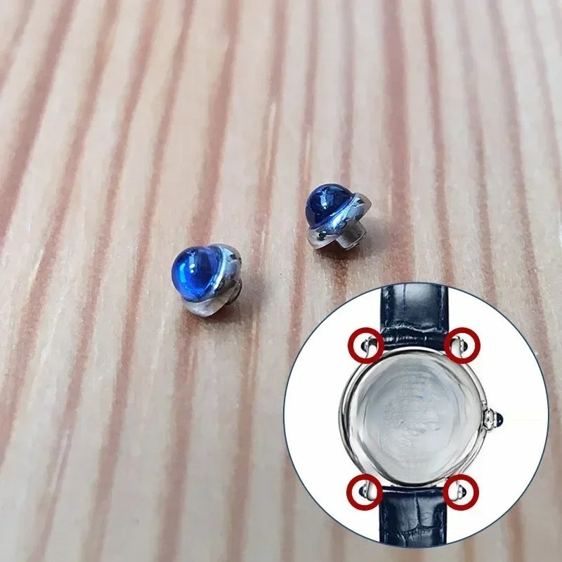 Watch Blue Zircon Rivet Ornaments for Chopard Happy amonds Quartz Watch Case