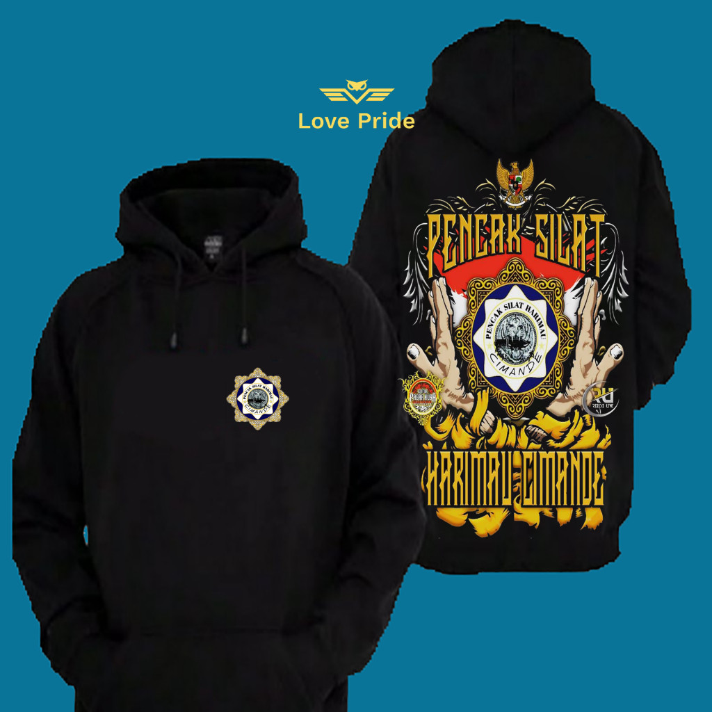 Sweater Hoodie Distro PSHC Pagar Nusa Harimau Silat Cimande Premium Terbaru