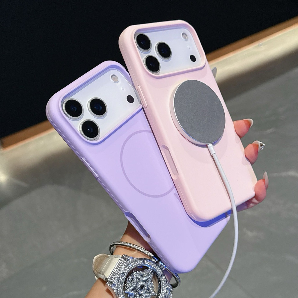 SOLID LIQUID SILICONE MAGNETIC MAGSAFE CASE FOR IPHONE 13 14 15 16 PLUS 17 PRO MAX AIR