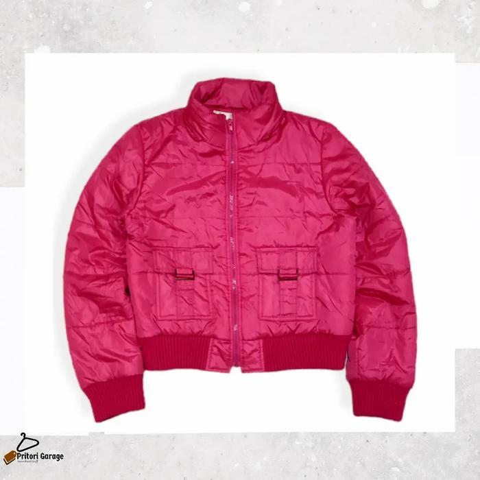 Bomber Quilted Jacket Cewek Colza Pink Color "Vintage"