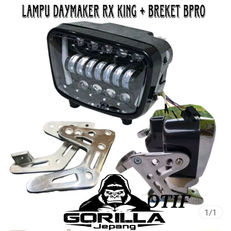 FREE ONGKIR promo lampu rx king led oval depan motor Yamaha rx king led oval set breket dudukan