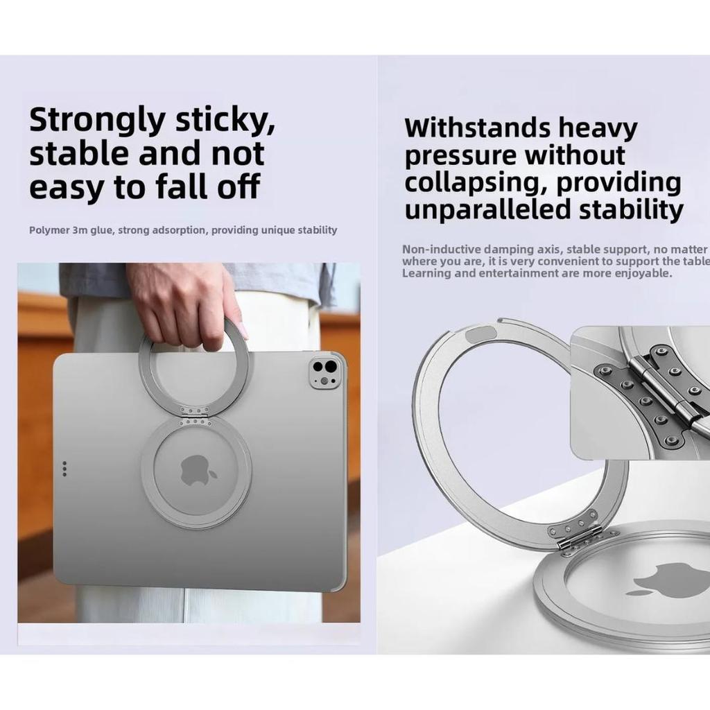 Larismanistokokku Snapfit Ring Holder Stand Grip Ipad Snapfit Tablet Magnetic Stand Adhesive Ipad