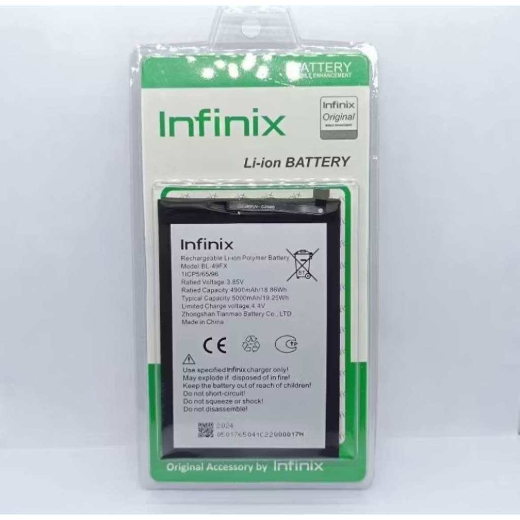 Baterai Batre HP Infinix Smart 6 HD X6512 BL-49FX BL49FX Original