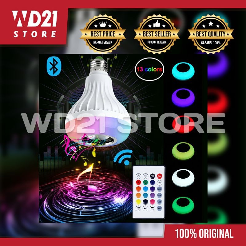 SatriaShop -  Lampu LED Speaker Bluetooth  12W