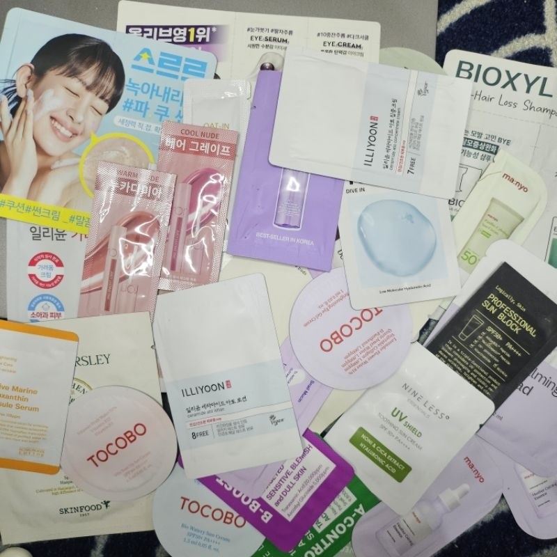 SAMPLE SKINCARE KOREA Purito Bamboo Cream Illiyoon Torriden Tiam Nineless Sample
